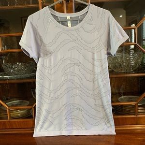 Athleta top in grayish lavender ("medieval lavender").